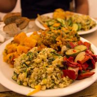 mixed plate of amazing dishes at La Cucina Dei Colori in Catania