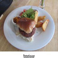 burger at The Hutch in Canterbury