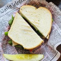 Basic vegetarian no cheese sandwich  at Two Brothers Deli and The Yoga Room in Idaho Springs