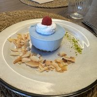 Spirulina raw cheesecake   at Noranta Tres in Escaldes-engordany