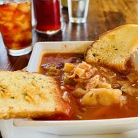 Minestrone soup   at Masa of Echo Park in Los Angeles