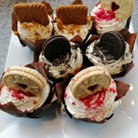 Vegan muffins at The Picnic Basket in Prestwick