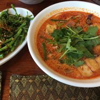 Tom yum soup was the best we’ve tried! Not too sweet, not too salty, not too spicy. Perfection.  at Pad Thai Siam in Jeju