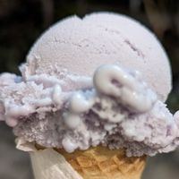 Okinawan sweet potato gelato at Via Gelato in Honolulu