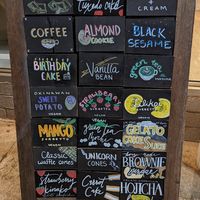 flavors at Via Gelato in Honolulu