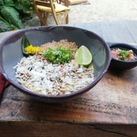 Carribean curry at Yay Sustainable Restaurant in Magdalena