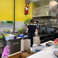 A large commercial kitchen with the latest technology  at Living on the Veg in Manahawkin
