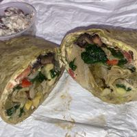 Mediterranean wrap  at Living on the Veg in Manahawkin