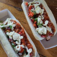 Vegan Unox hotdog was yummy at Efteling in Kaatsheuvel