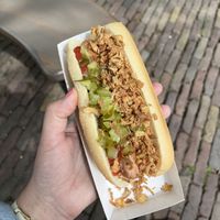 Plantaardige versie “broodje Unox”   at Efteling in Kaatsheuvel