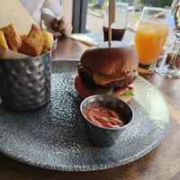 Vegan burger at Fennel in Inverurie