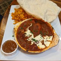 Homemade curry of the day at Red Lion Inn in Redbourne