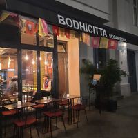 The front of the restaurant at Bodhicitta Vegan Bowl in Berlin