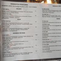 Fully vegan menu part 2 June 2025 at Bodhicitta Vegan Bowl in Berlin