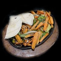 Vegetarian Fajitas
served with tortillas, guacamole, beans and pico de gallo. at Kivu in Alajuela