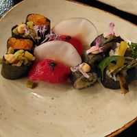 Plantbased nigiri and maki at UME in Playa Del Carmen