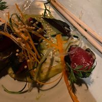 Is it tuna? Nope it watermelon that if you haven’t eaten tuna for a long time reminds you of tuna.  at UME in Playa Del Carmen