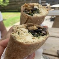 Breakfast burritos at Baba's Outpost in Kerhonkson