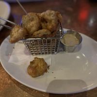 Fried pickles with vegan aioli   at Walt Disney World - City Works in Lake Buena Vista