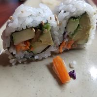 Vegetarian roll at Oishii in Clovis