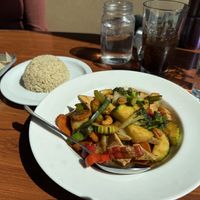 Cashew Delight with added tofu   at Charm Thai in Westminster