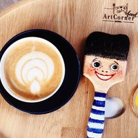 Our artsy coffee at Art Food Corner in Funchal
