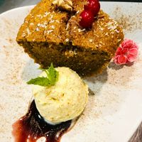 Our carrot cake at Art Food Corner in Funchal