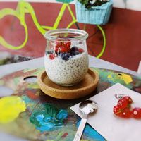 Vegetarian chia pudding at Art Food Corner in Funchal