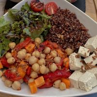 Vegetarian bowl (asked for the cheese to be removed) at Art Food Corner in Funchal