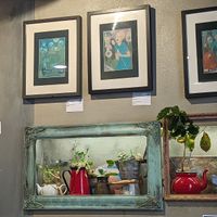 Artwork on the walls at Art Food Corner in Funchal