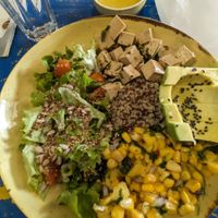 Vegan Bowl with mustard dressing at Art Food Corner in Funchal