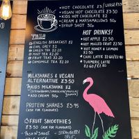 Drinks at Shore. Coffee by the Coast in Felixstowe