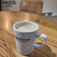 Latte at Jenno's Coffee House in Blaby