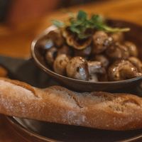 Garlic and Herb Mushrooms at The Gallery in Ipswich