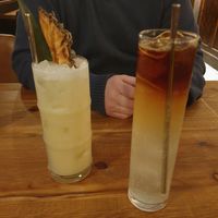 Pina colada and dark and stormy at The Gallery in Ipswich