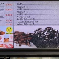 Speisekarte at Çiğköftem in Oberhausen