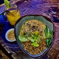 carribbean curry  at Yay Sustainable Restaurant Lodge in Magdalena