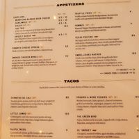 Menu front at Bear King Brewing Company in Marble Falls