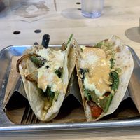 Veggies & More Veggies Tacos  at Bear King Brewing Company in Marble Falls