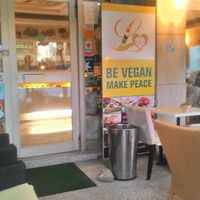 Entrance at Loving Hut in Menton