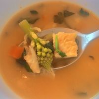 Vege soup *great* at Loving Hut in Menton