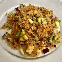 Rainbow Rice  at Loving Hut in Menton