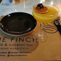 Cocktail at The Finch in Santorini