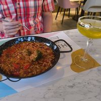 vegan orzo at The Finch in Santorini