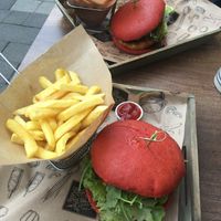 Vegane Burger at Rothen-Burger in Rothenburg Ob Der Tauber