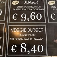 Burger choices at Rothen-Burger in Rothenburg Ob Der Tauber