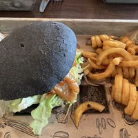 Pulled jack fruit Burger at Rothen-Burger in Rothenburg Ob Der Tauber