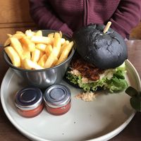 Black jack burger (jack fruit)  at Rothen-Burger in Rothenburg Ob Der Tauber