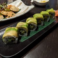 Vegan maki roll at Kanpai in Dubai
