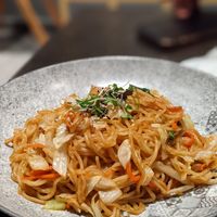 Vegan yakisoba at Kanpai in Dubai